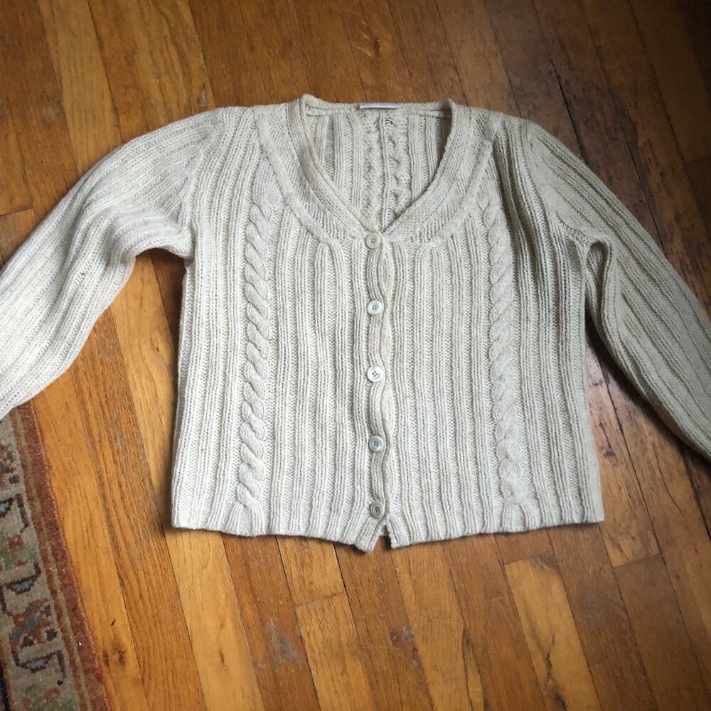 Nygardsanna Cream Cardigan Sweater